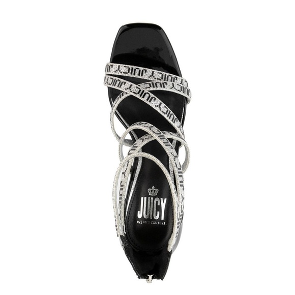 Juicy Couture Rhinestone Black High Heels - Picture 3 of 5